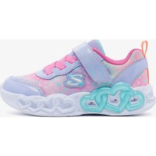Skechers Infinite Heart Lights - Heart Jewels Küçük Kız Çocuk Mor Işıklı Spor Ayakkabı 303261N Lvmt
