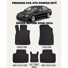 Feyza Oto Skoda Superb Serisi 2007 - 2014 Arası Araca Özel Premium Eva Paspas Takımı 2 Yıl Garantili Araca Birebir Uyumlu Kalıplar