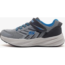 Skechers Microspec Tread Büyük Erkek Çocuk Gri Spor Ayakkabı 404115L Gybl