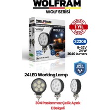 Wolfram 32306 Çalışma Lamba Wolfram Yuvarlak Midi 2040 Lümen