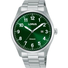 Lorus RH975SX9 Quartz Çelik Gri Yeşil Kadran 10 Atm 42 mm Erkek Kol Saati