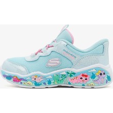 Skechers Play Scene Küçük Kız Çocuk Mavi Spor Ayakkabı 303183N Lbmt