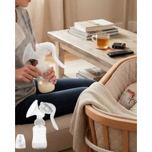 Taşınabilir Manuel Göğüs Pompası Ayarlanabilir Vakumlu 180 ml Şişeli - Lisinya