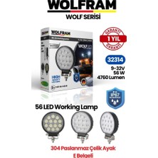 Wolfram 32314 Çalışma Lamba Wolfram Yuvarlak Large 4760 Lümen