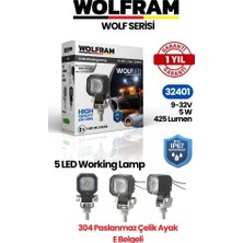 Wolfram 32401 Çalışma Lamba Wolfram Kare Mini 425 Lümen