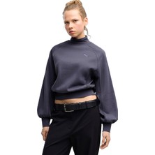 Puma Her Mock Neck Crew Kadın Mor Günlük Stil Sweatshirt 69402935