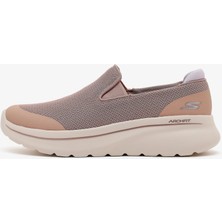 Skechers Go Walk Arch Fit N-Joy-Ivana Kadın Yürüyüş Ayakkabısı Bej/Mor Hafif ve Nefes Alabilir Yapı 125841TK Tplv