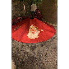 Aymira Home Yılbaşı Çam Ağacı Altı Ayak Örtüsü Yıkanabilir Kumaş Cırtlı 65X65