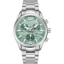 Quantum PWG1259.300 Quartz Çelik Gri Yeşil Kadran Safir Cam 41 mm Erkek Kol Saati
