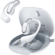 Juo Jt3 Bluetooth 6.0 Open Ear Ows Kablosuz Bluetooth Kulaklık 14.2mm Sürücü Kulak Kancalı Açık Spor Kulaklığı 90 Saat Pil Ömrü Beyaz