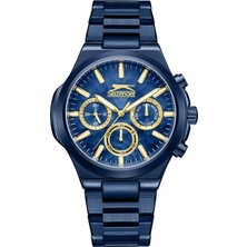 Slazenger SL.09.2427.2.04 Quartz Çelik Lacivert 45 mm Erkek Kol Saati