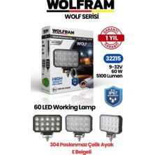 Wolfram 32215 Çalışma Lamba Wolfram Dikdörtgen Large 9-32V