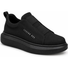 Beskar BA0307 Siyah Deri Suni Deri Günlük Erkek Sneaker – Ortopedik Destek