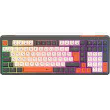Lecoo GK104 Üç Modlu Rgb Gaming Klavye Bluetooth, Kablosuz 2.4ghz ve Kablolu Şarj Edilebilir Membran Türkçe Q Oyuncu Klavyesi