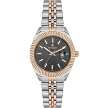 Wesse WWL1115B09 Quartz Çelik Rose/gri Siyah Kadran 32 mm Kadın Kol Saati