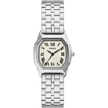 Fossil FES5363 Quartz Çelik Gri Krem Kadran 27 mm Kadın Kol Saati
