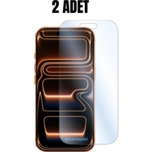Ekran Sepeti Ekransepeti Iphone 15 Pro Uyumlu 2 Adet Şeffaf 9h Nano Kırılmaz Ekran Koruyucu