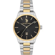 U.s. Polo Assn. USPA1072-06 Quartz Çelik Altın/gri Siyah Kadran 42 mm Erkek Kol Saati