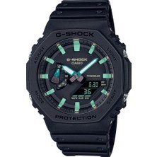 Casio G-Shock Carbon GA-2100RC-1ADR Erkek Kol Saati Pilli Suya Dayanıklı Siyah Plastik Kasa