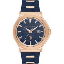 U.S. Polo Assn. U.s. Polo Assn USPA1107-05 Quartz Silikon Rose/lacivert 43 mm Erkek Kol Saati