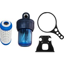 Enessu 5 inch-3/4 Bağlantılı Daire Girişi Su Arıtma Filtre Kabı Plastik Yıkanır Filtreli 10 housing