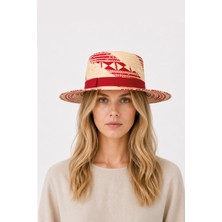 Nordbron Orkney Hasır Şapka Ayarlanabilir Tokalı Yazlık Şapka Straw Hat