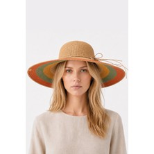 Nordbron Arlie Hasır Şapka | Straw Hat | Yazlık Şapka Deri Etiketli