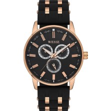 Wesse WWG206702 Quartz Silikon Rose/siyah 45 mm Erkek Kol Saati