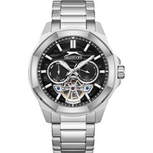 Slazenger SL.09.2439.2.01 Otomatik Çelik Gri Siyah Kadran 45 mm Erkek Kol Saati