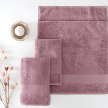 Yataş Essentials Penye Pamuk El / Yüz / Baş Havlusu 3'lü Set - Gül Kurusu 50X90 cm