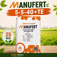 Manufert 5-5-40+Te Ithal Yüksek Potasyumlu Gübre 25 kg