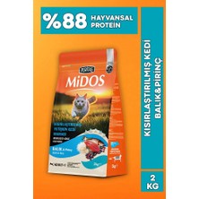 Midos Balık ve Pirinçli Kısırlaştırılmış Yetişkin Kedi Maması 2kg