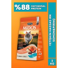 Midos Sensitive Somon ve Pirinçli Yetişkin Kedi Maması 2kg