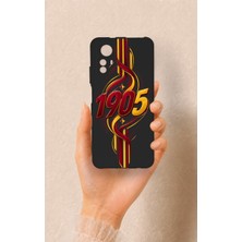 Vip Case Redmi Note 12S Uyumlu Sarı Kırmızı Sarmaşık Desenli Silikon Kılıf