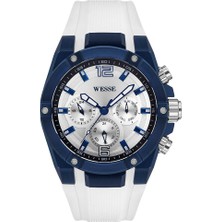 Wesse WWG201610 Quartz Silikon 47 mm Beyaz Erkek Kol Saati