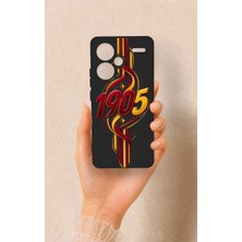 Vip Case Redmi Note 13 Pro Plus Uyumlu Sarı Kırmızı Sarmaşık Desenli Silikon Kılıf