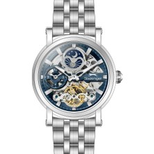 Slazenger SL.09.2611.1.390 Otomatik Çelik Gri Lacivert Kadran 46 mm Erkek Kol Saati
