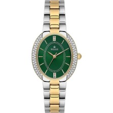 Wesse WWL113002 Quartz Çelik Altın/gri Yeşil Kadran Kadın Kol Saati