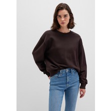 Mavi Bisiklet Yaka Kahverengi Sweatshirt 1S10390-70240