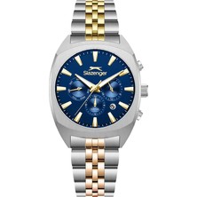 Slazenger SL.09.2574.2.330 Quartz Çelik Gri Sarı 41 mm Erkek Kol Saati