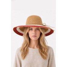 Nordbron Lennox Hasır Şapka Straw Hat Yazlık Şapka Deri Etiketli