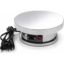 Stand Market Silver Elektrikli Döner Stand 18 cm – Motorlu Ürün Sergileme Standı