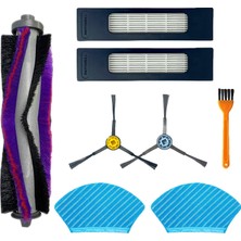 Voli Fakir Robert Rs 770 780 Uyumlu Mop Bezli 8 Parça  Yedek Fırça Filtre Mop Seti