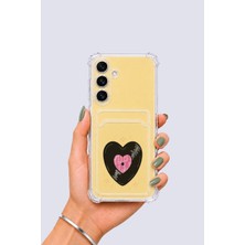 Ankaverse Samsung Galaxy S24 Fe Kartlıklı Vinly Desenli Kılıf