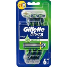 Gillette Blue3 Sensitive Kullan At Tıraş Bıçağı 6'lı Poşet