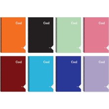 Keskin Color Keskin A4 72 Yp.çizgili Pp Kapak Spiralli Defter-Cool