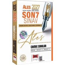 Yargı 2027 Ales Vıp Çıkmış Sorular Son 7 Sınav Çözümlü Yargı Yayınları