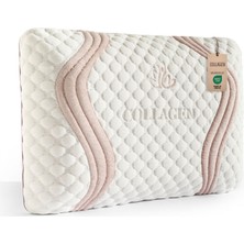 Viscotex Visco Ortopedik Boyun Destekli Hava Kanallı Kolajen Yastık, Güzellik Yastığı, 60X40X13 cm