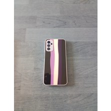 Camkapak Aksesuar Samsung Galaxy M13 (4g) Arkası Cam Çok Renkli 4 Kılıf Modeli