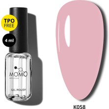 Momo Professional Kalıcı Oje K058, Nude Pembe, 4 ml